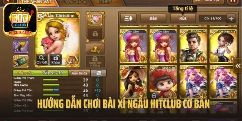 Hướng dẫn chơi Bài Xí Ngầu Hitclub cơ bản